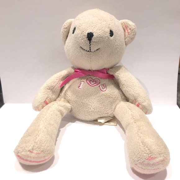 Cherokee Bear “I love you” Eight-inch cream coloured - Picture 1 of 4